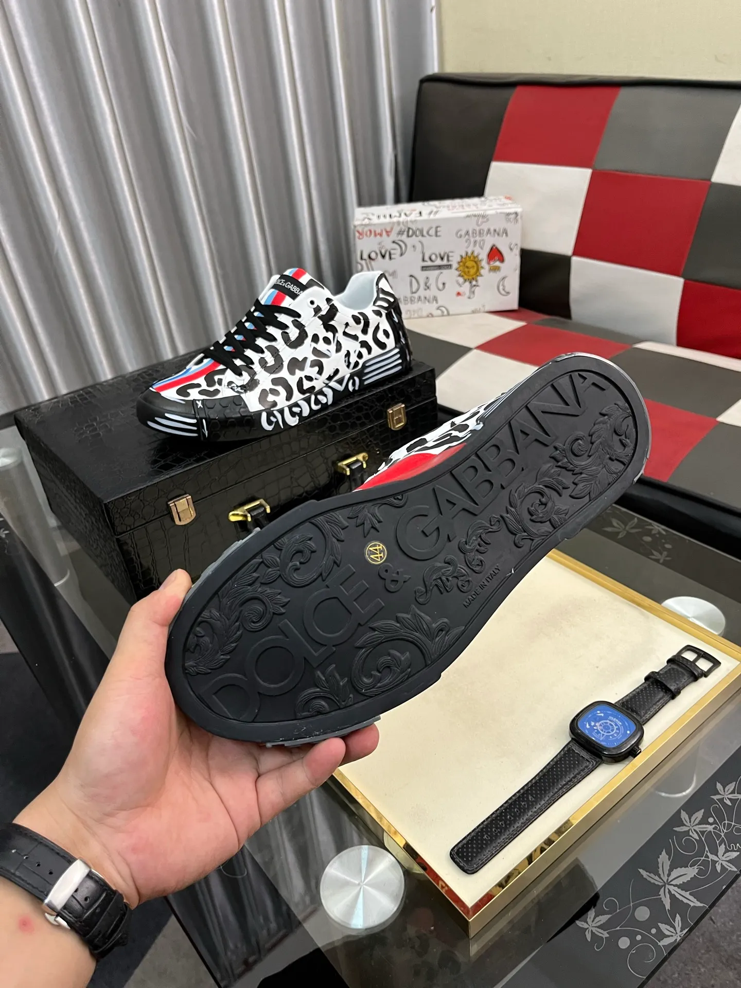 Men's men's shoes💰480⌚️⌚️【DG～】couple casual shoes, on sale simultaneously in 2025z cabinet 🔶Size: 35-46#️⃣ 2 colors 🔜The upper is made of multi-material splicing ➕Mesh lining, comfortable and breathable, sole: original comfortable and wear-resistant outsole, ⚠️Photographed in real life🎬The real thing is better📢📢📢